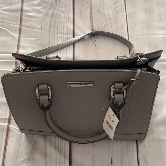 NWT Nine West "You and Me" Gray Handbag/Shoulder Bag - Picture 2 of 14